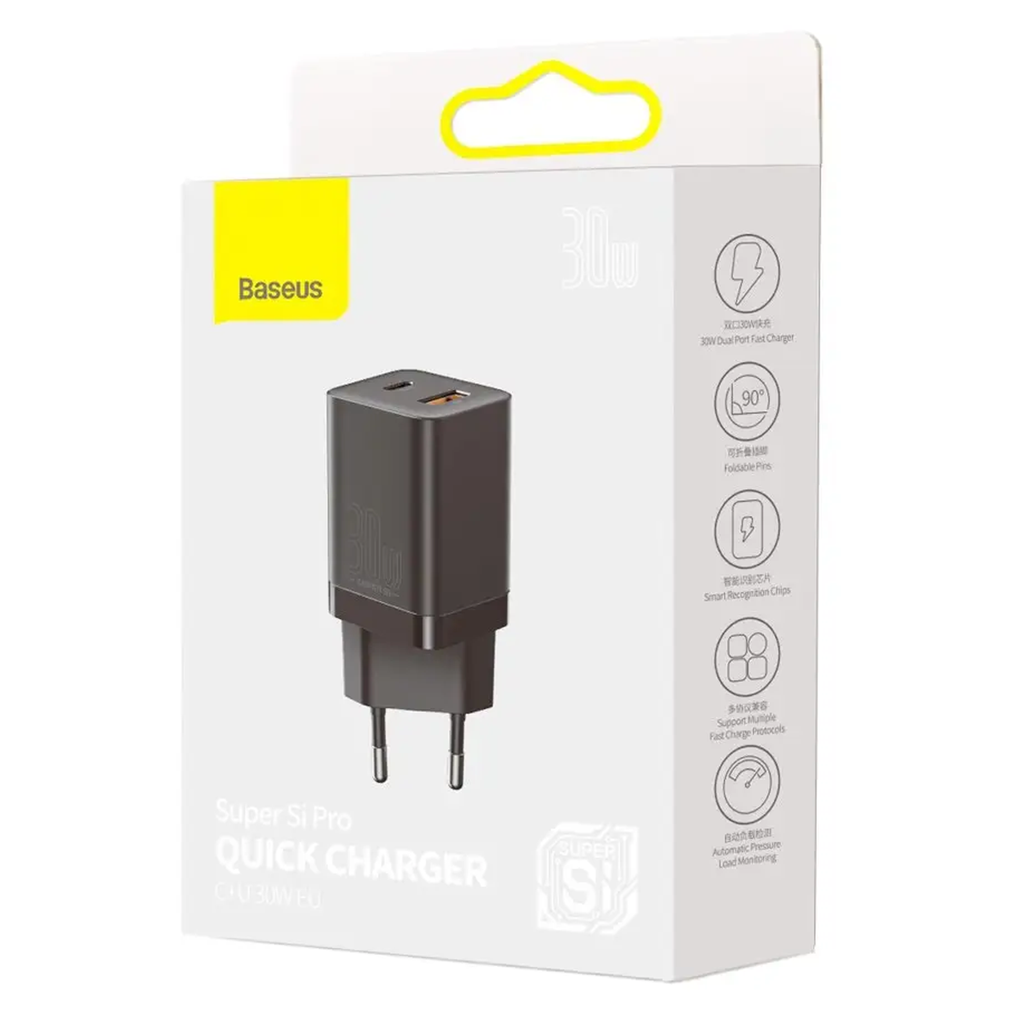 Купить Зарядное устройство Baseus Super Si Pro Quick Charger 30W Black (CCSUPP-E01) - фото 7