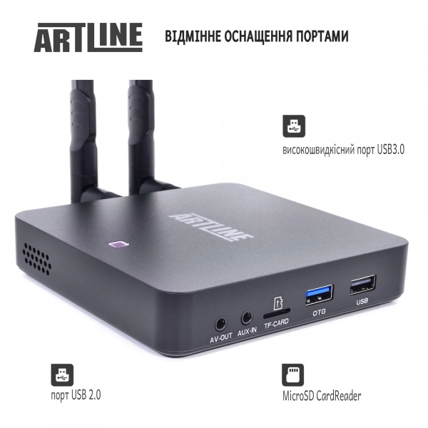 Купить Смарт тв приставка медиаплеер ARTLINE TvBox KM6 - фото 4