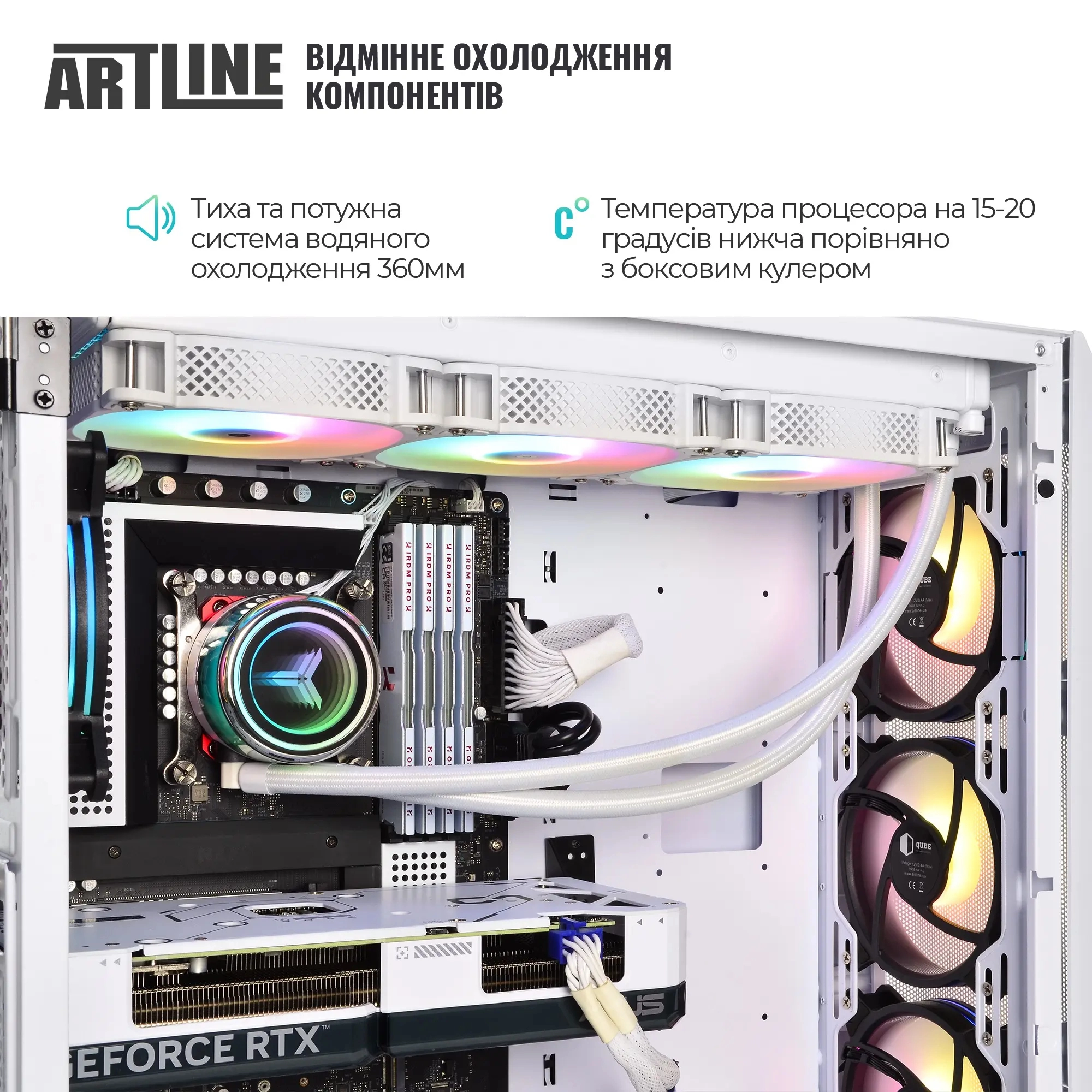 Купити Комп'ютер ARTLINE Gaming X96WHITE (X96WHITEv77) - фото 7