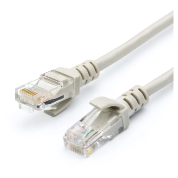 Купить Патч-корд ATcom 2м RJ-45 UTP Cat 5e Серый (4963) - фото 1