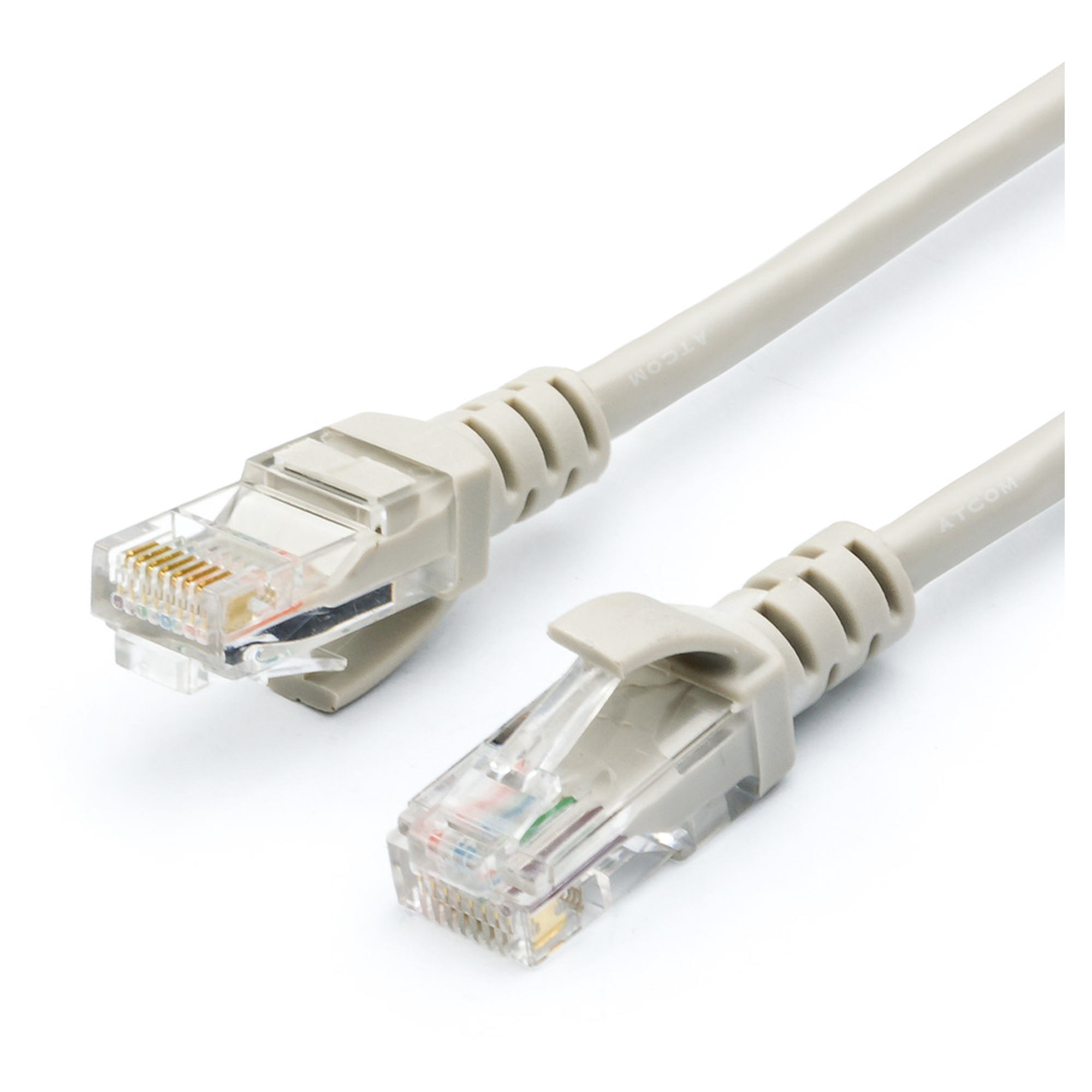 Купить Патч-корд ATcom 2м RJ-45 UTP Cat 5e Серый (4963) - фото 1