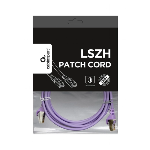 Купить Патч-корд Cablexpert 1м RJ-45 SSTP Cat 6a Фиолетовый (PP6A-LSZHCU-V-1M) - фото 2