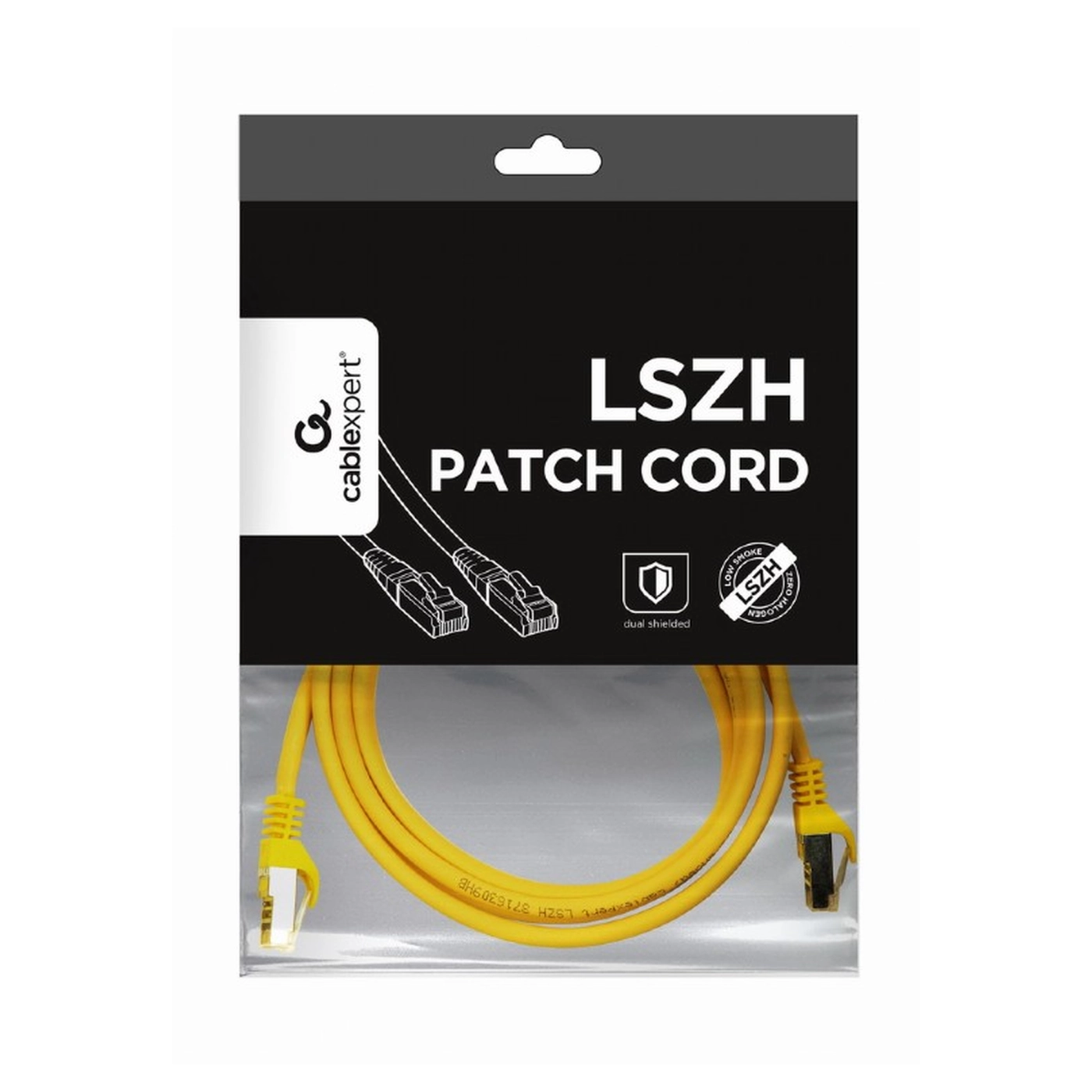 Купить Патч-корд Cablexpert 2м RJ-45 SSTP Cat 6a Желтый (PP6A-LSZHCU-Y-2M) - фото 2