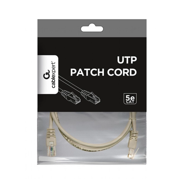 Купить Патч-корд Cablexpert 0.5м RJ-45 UTP Cat 5e Серый (PP12-0.5M) - фото 2