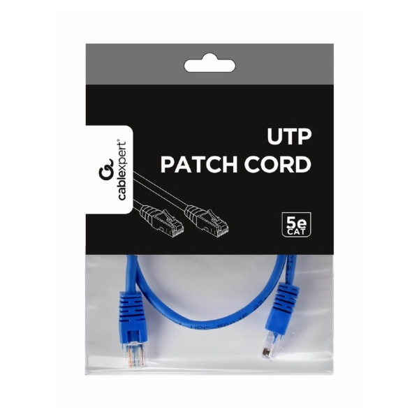 Купить Патч-корд Cablexpert 0.5м RJ-45 UTP Cat 5e Голубой (PP12-0.5M/B) - фото 3