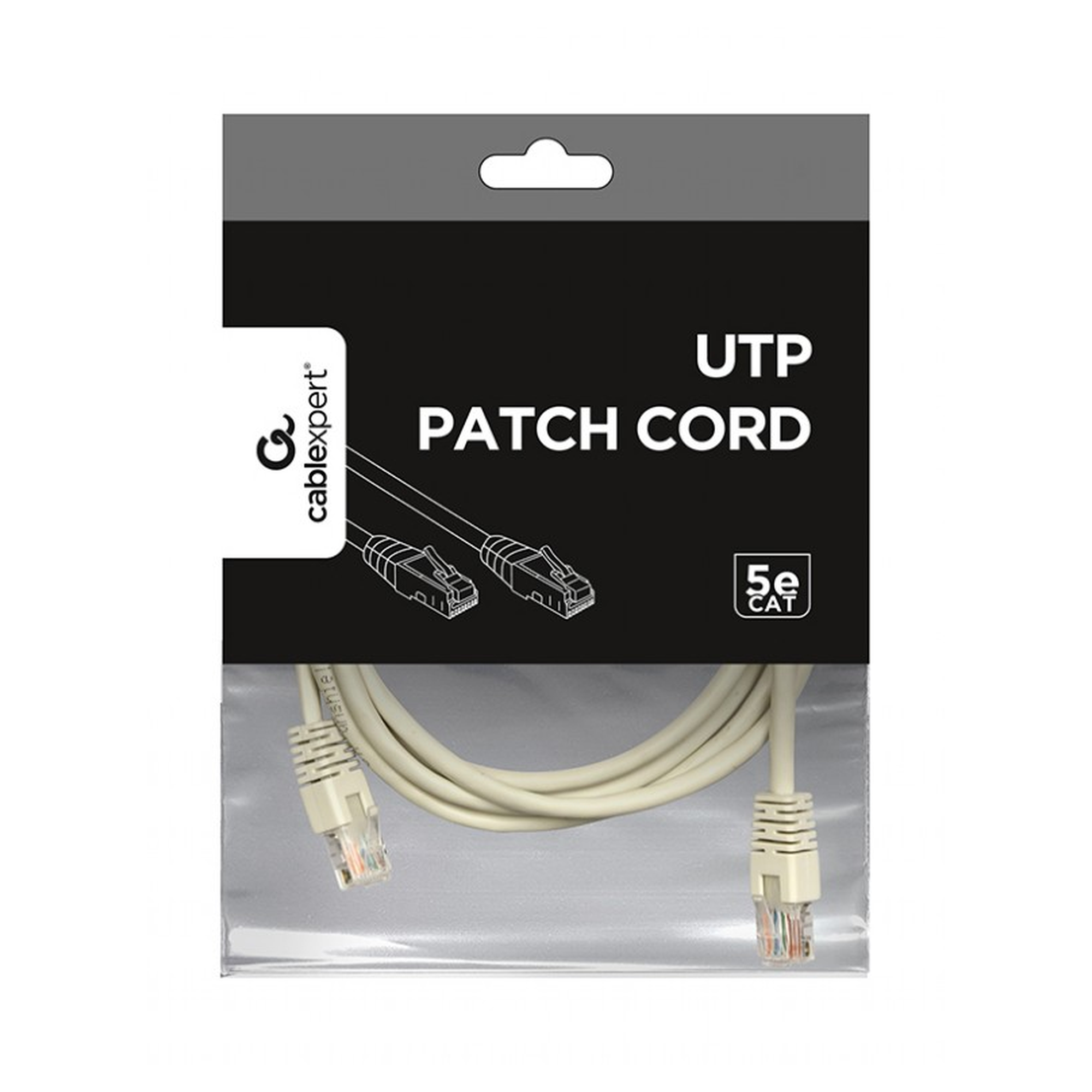 Купити Патч-корд Cablexpert 3м RJ-45 UTP Cat 5e Сірий (PP12-3M) - фото 2