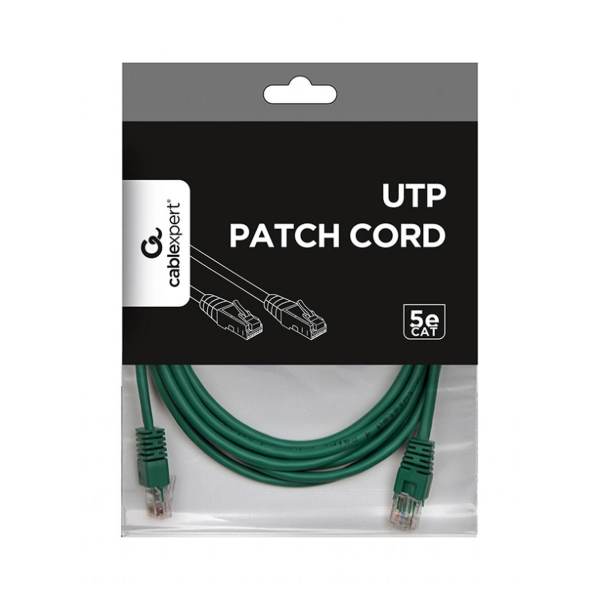 Купить Патч-корд Cablexpert 3м RJ-45 UTP Cat 5e Зеленый (PP12-3M/G) - фото 3