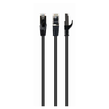 Купити Патч-корд Cablexpert 0.5м RJ-45 SSTP Cat 6a Чорний (PP6A-LSZHCU-BK-0.5M) - фото 1
