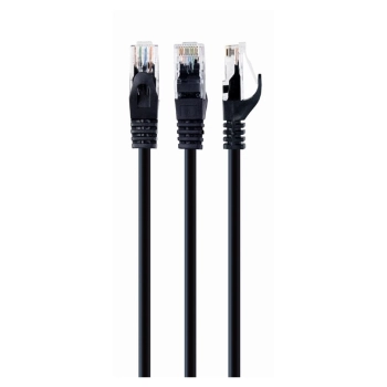 Купити Патч-корд Cablexpert 3м RJ-45 UTP Cat 6 Чорний (PP6U-3M/BK) - фото 1