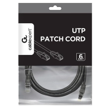 Купить Патч-корд Cablexpert 3м RJ-45 UTP Cat 6 Черный (PP6U-3M/BK) - фото 2