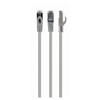 Купить Патч-корд Hypernet 1м RJ-45 SSTP Cat 6a Серый (PP6A-LSZHCU-1M) - фото 1