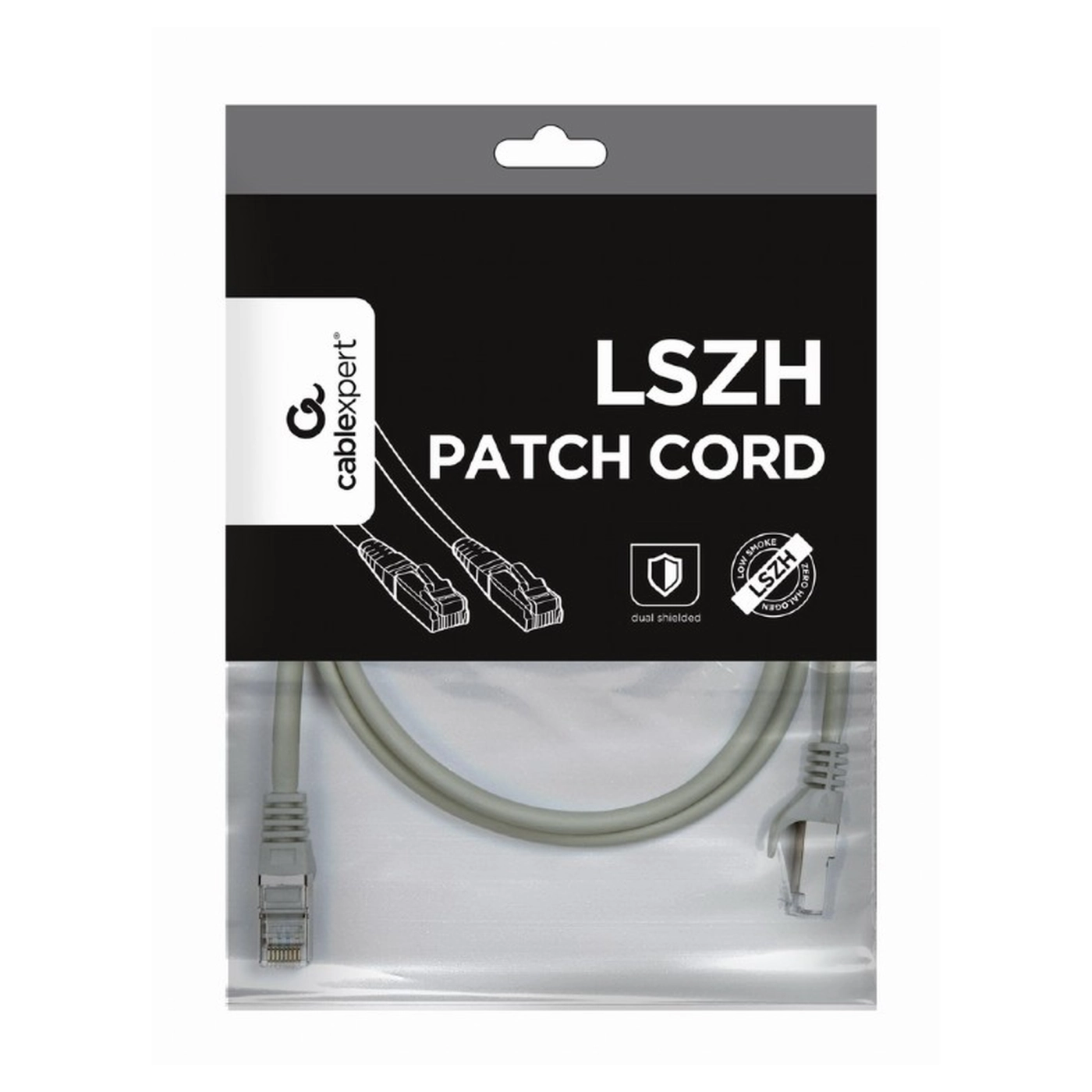 Купить Патч-корд Hypernet 1м RJ-45 SSTP Cat 6a Серый (PP6A-LSZHCU-1M) - фото 2