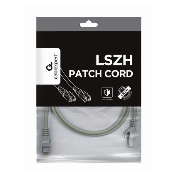 Купить Патч-корд Hypernet 1м RJ-45 SSTP Cat 6a Серый (PP6A-LSZHCU-1M) - фото 2