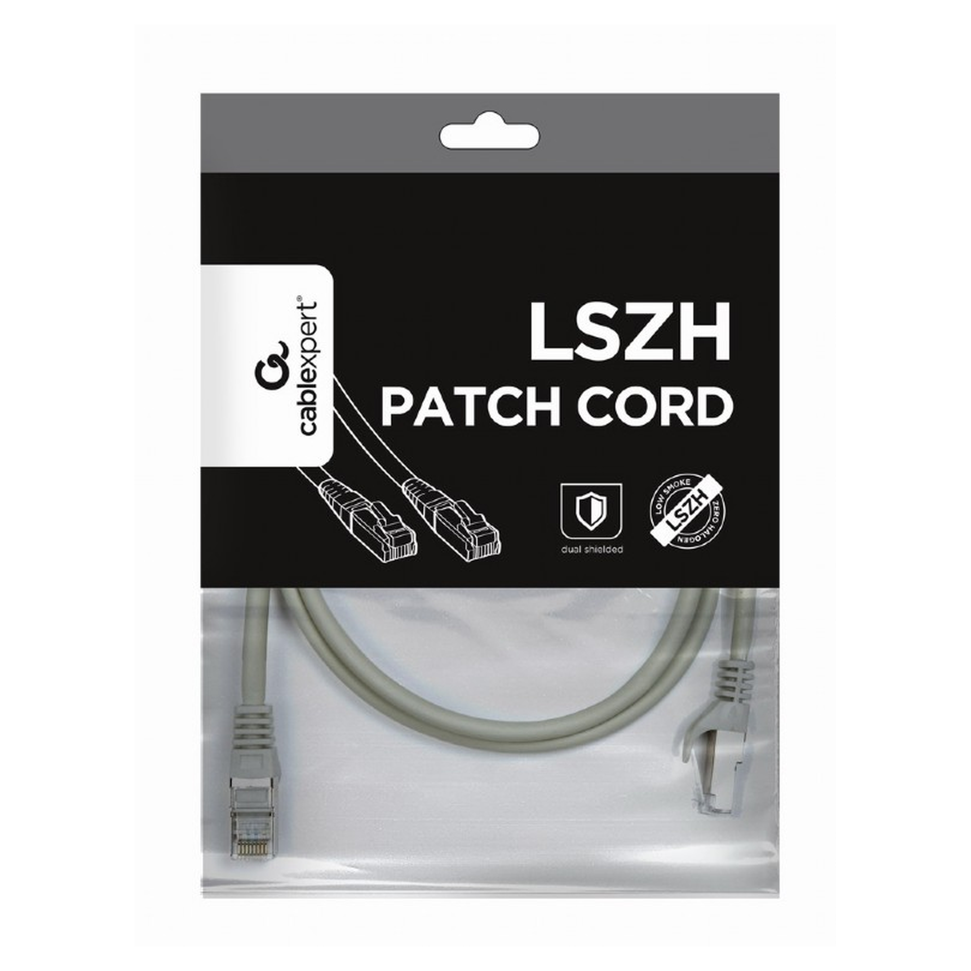Купить Патч-корд Hypernet 1м RJ-45 SSTP Cat 6a Серый (PP6A-LSZHCU-1M) - фото 2