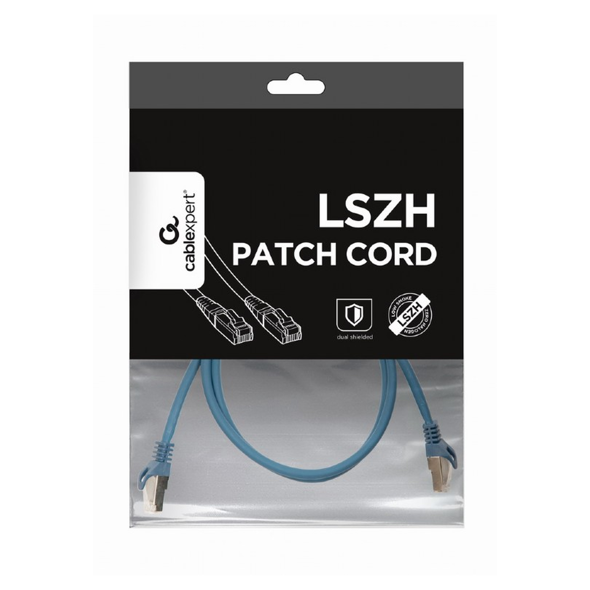 Купить Патч-корд Hypernet 1м RJ-45 SSTP Cat 6a Синий (PP6A-LSZHCU-B-1M) - фото 2
