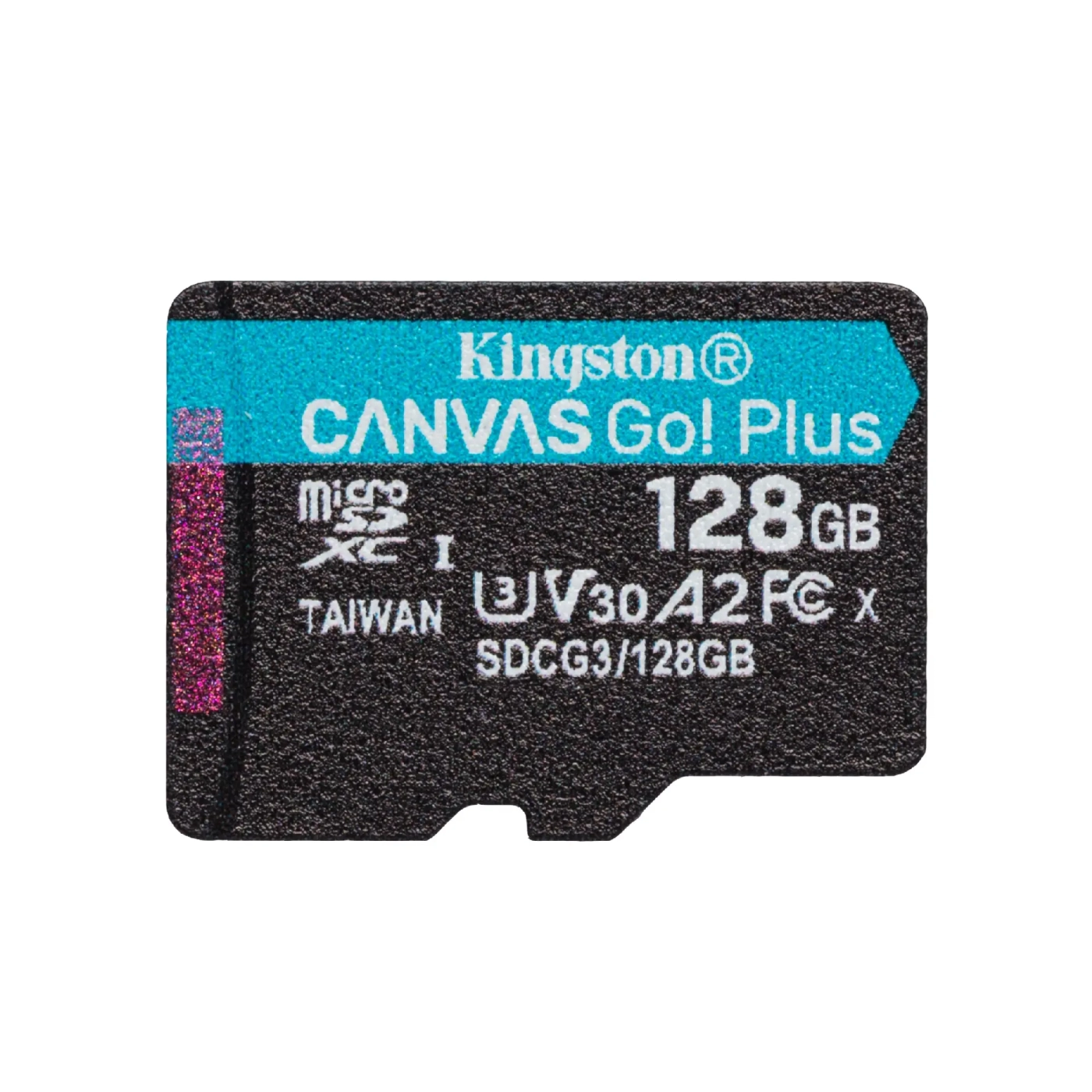 Купить Карта памяти Kingston microSDXC 128GB Canvas Go! Plus C10 UHS-I U3 V30 A2 (SDCG3/128GBSP) - фото 1