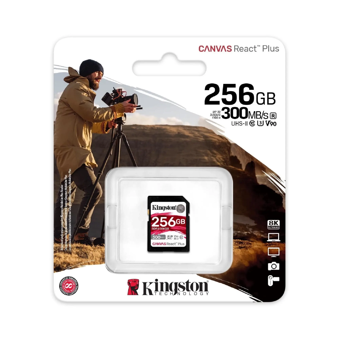 Купити Карта пам'яті Kingston SDXC 256GB Canvas React Plus C10 UHS-II U3 V90 (SDR2/256GB) - фото 3