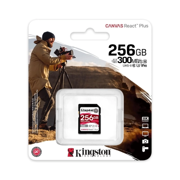 Купити Карта пам'яті Kingston SDXC 256GB Canvas React Plus C10 UHS-II U3 V90 (SDR2/256GB) - фото 3