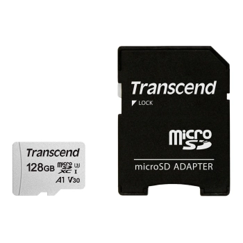 Купити Карта пам'яті Transcend microSDHC 128GB C10 UHS-I R95/W45MB/s + SD (TS128GUSD300S-A) - фото 1