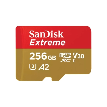 Купити Карта пам'яті SanDisk microSDXC 256GB Extreme C10 UHS-I U3 V30 A2 + SD-адаптер (SDSQXAV-256G-GN6MA) - фото 1