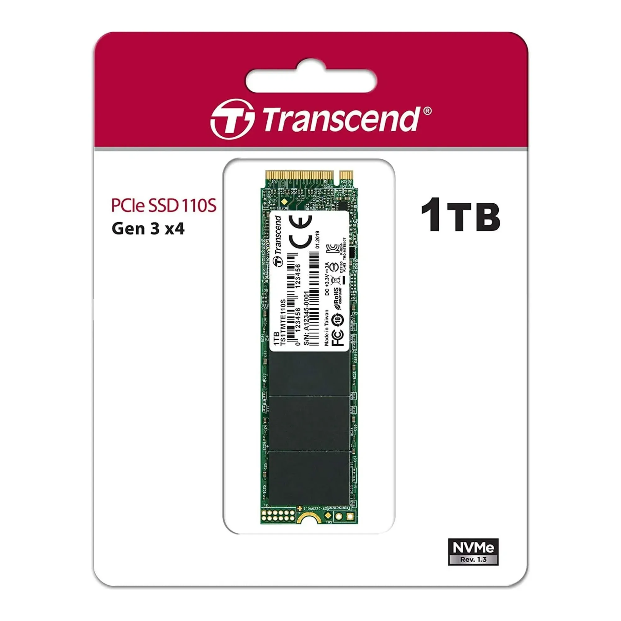 Купить SSD диск Transcend MTE110S 1TB M.2 NVMe (TS1TMTE110S) - фото 2