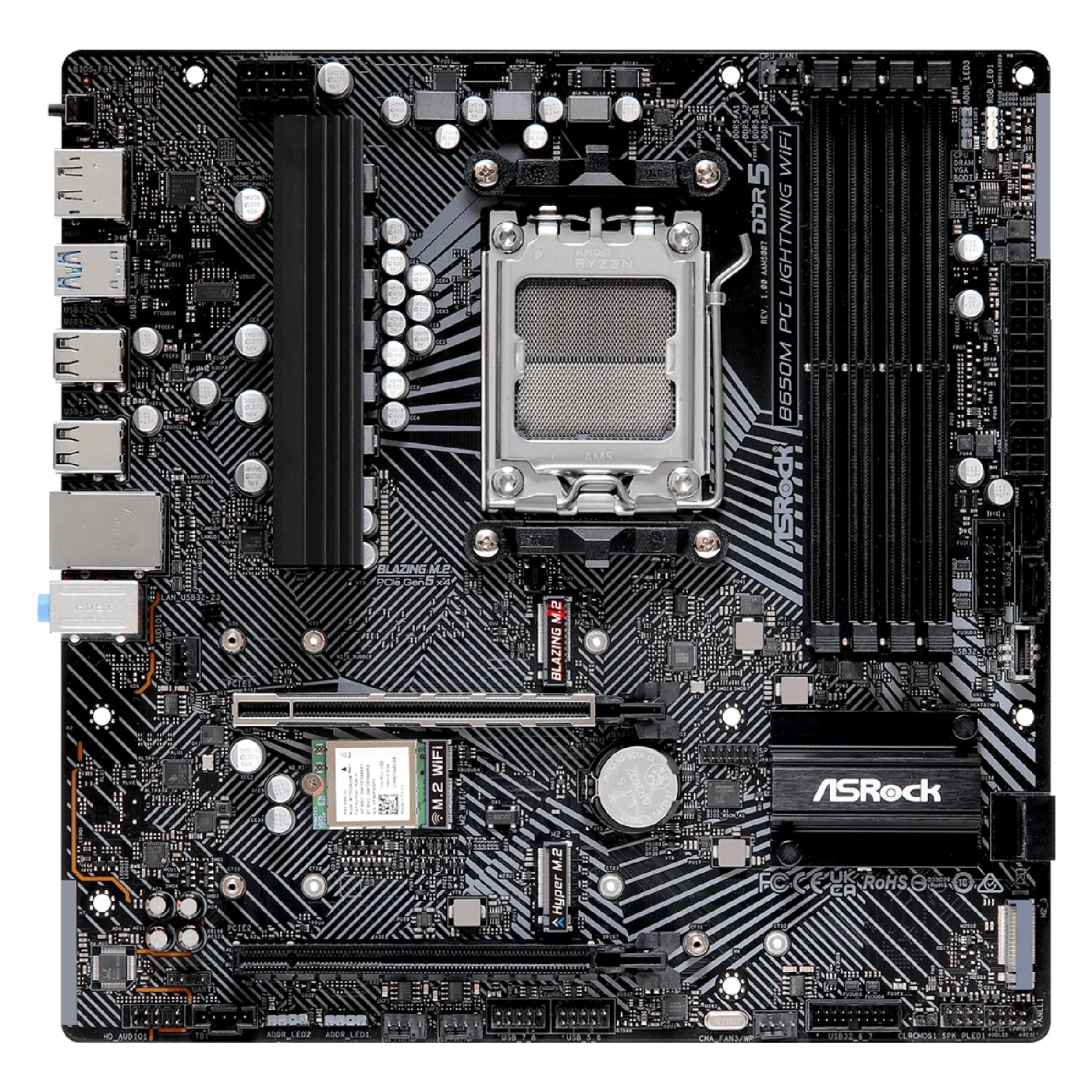 Купить Материнская плата ASRock B650M PG Lightning WiFi - фото 1