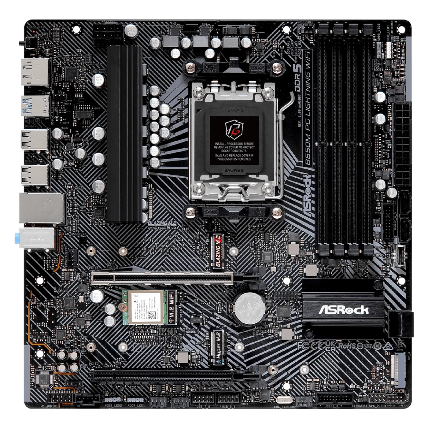 Купить Материнская плата ASRock B650M PG Lightning WiFi - фото 2