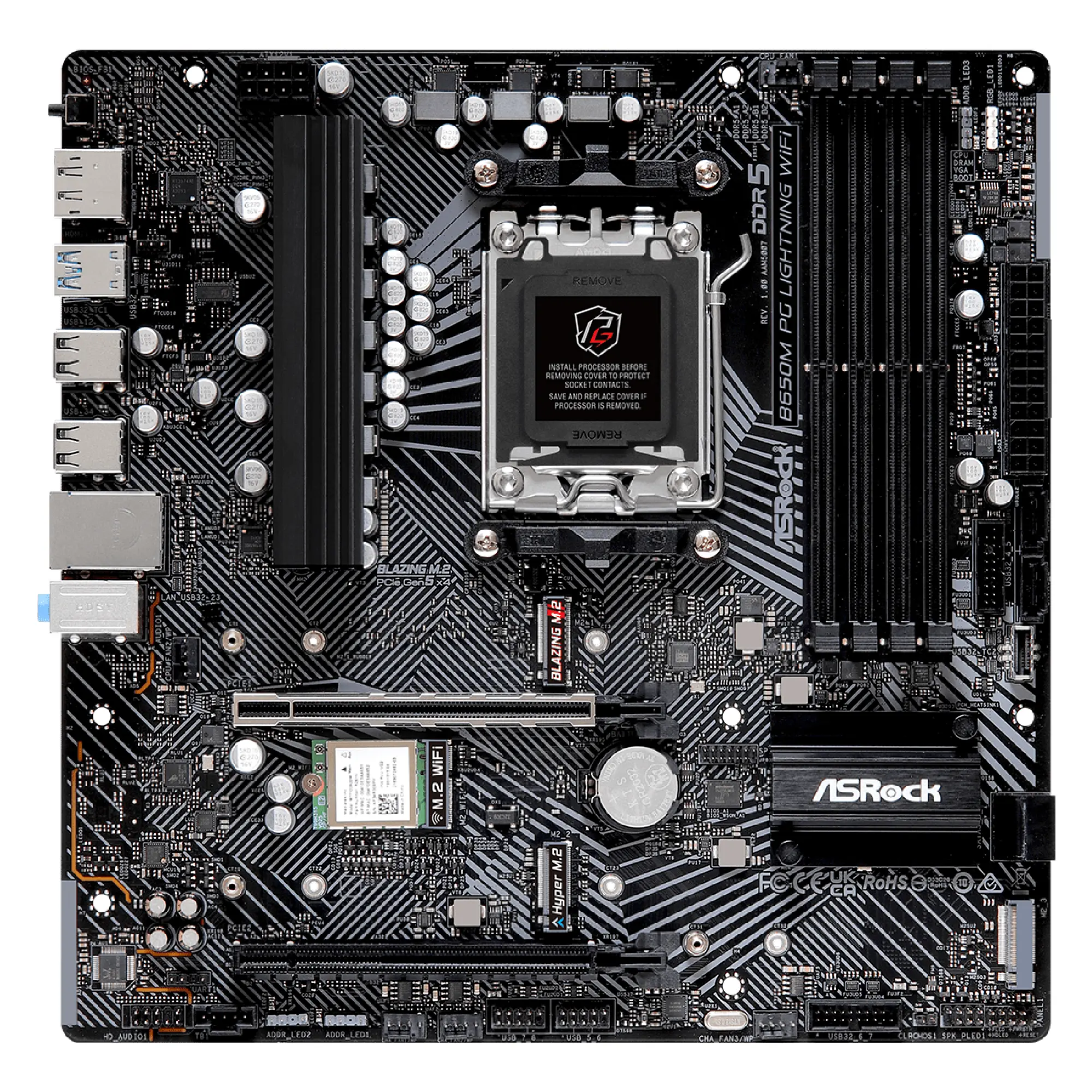 Купить Материнская плата ASRock B650M PG Lightning WiFi - фото 2
