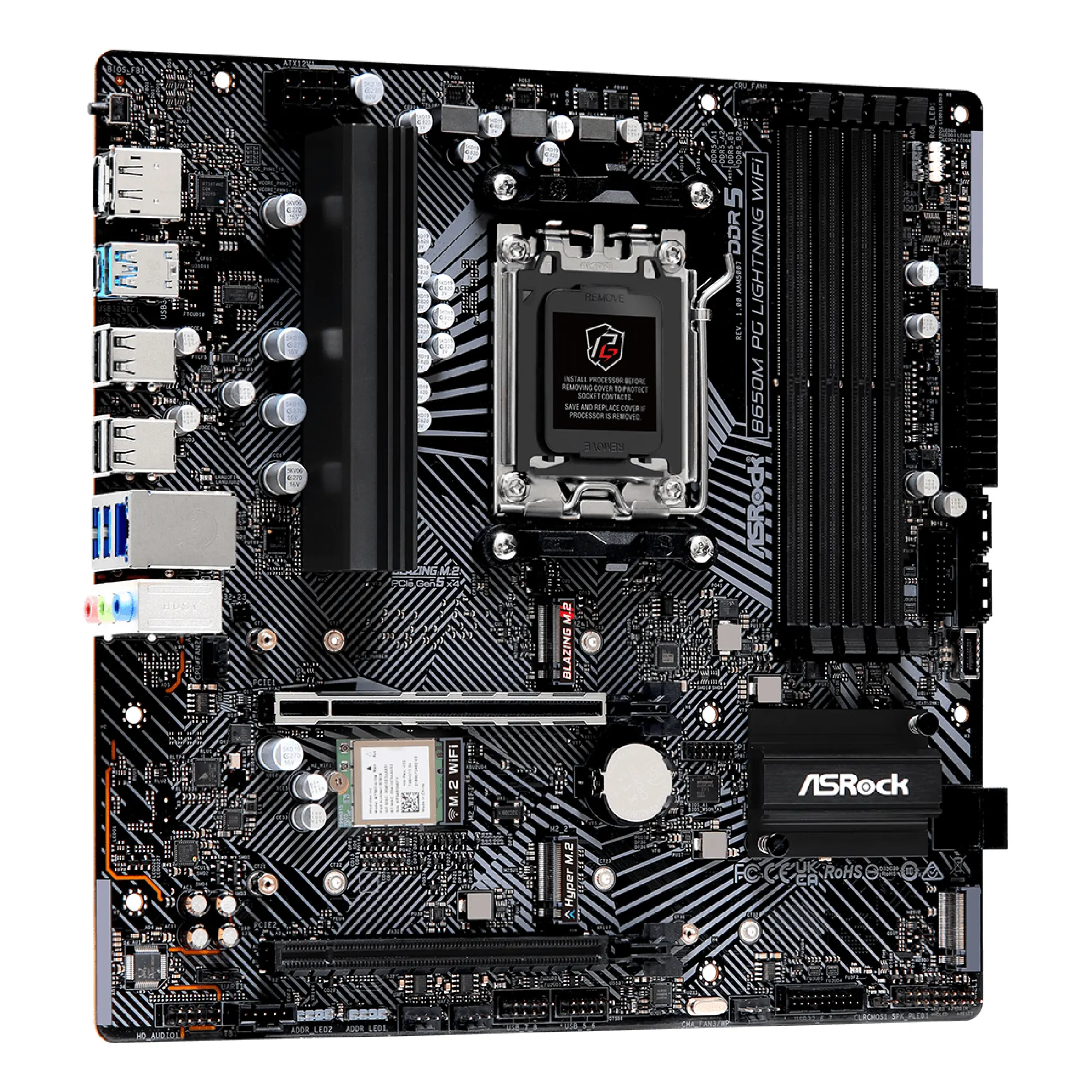 Купить Материнская плата ASRock B650M PG Lightning WiFi - фото 3
