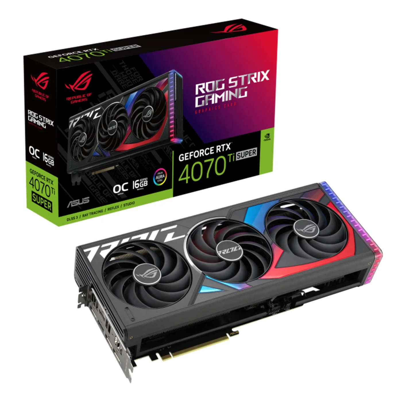Купити Відеокарта ASUS ROG Strix GeForce RTX 4070 Ti SUPER 16GB GDDR6X OC Edition (ROG-STRIX-RTX4070TIS-O16G-GAMING) - фото 1