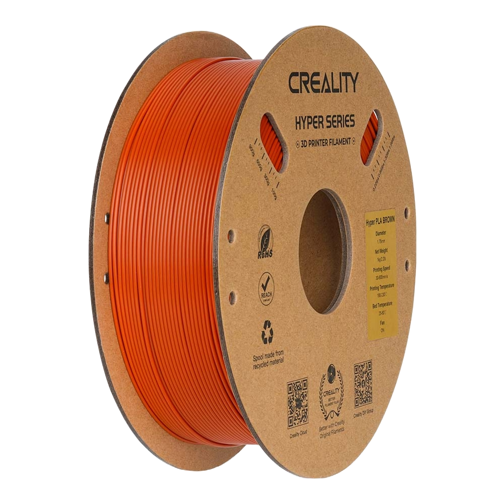 Купить Hyper PLA Filament (пластик) для 3D принтера CREALITY 1кг, 1.75мм, коричневый (3301010382) - фото 1