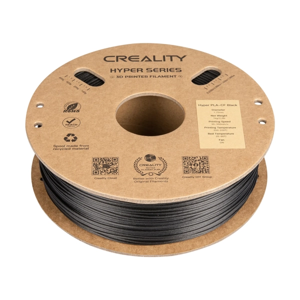 Купить Hyper PLA-CF Filament (пластик) для 3D принтера CREALITY 1кг, 1.75мм, черный (3301060015) - фото 2