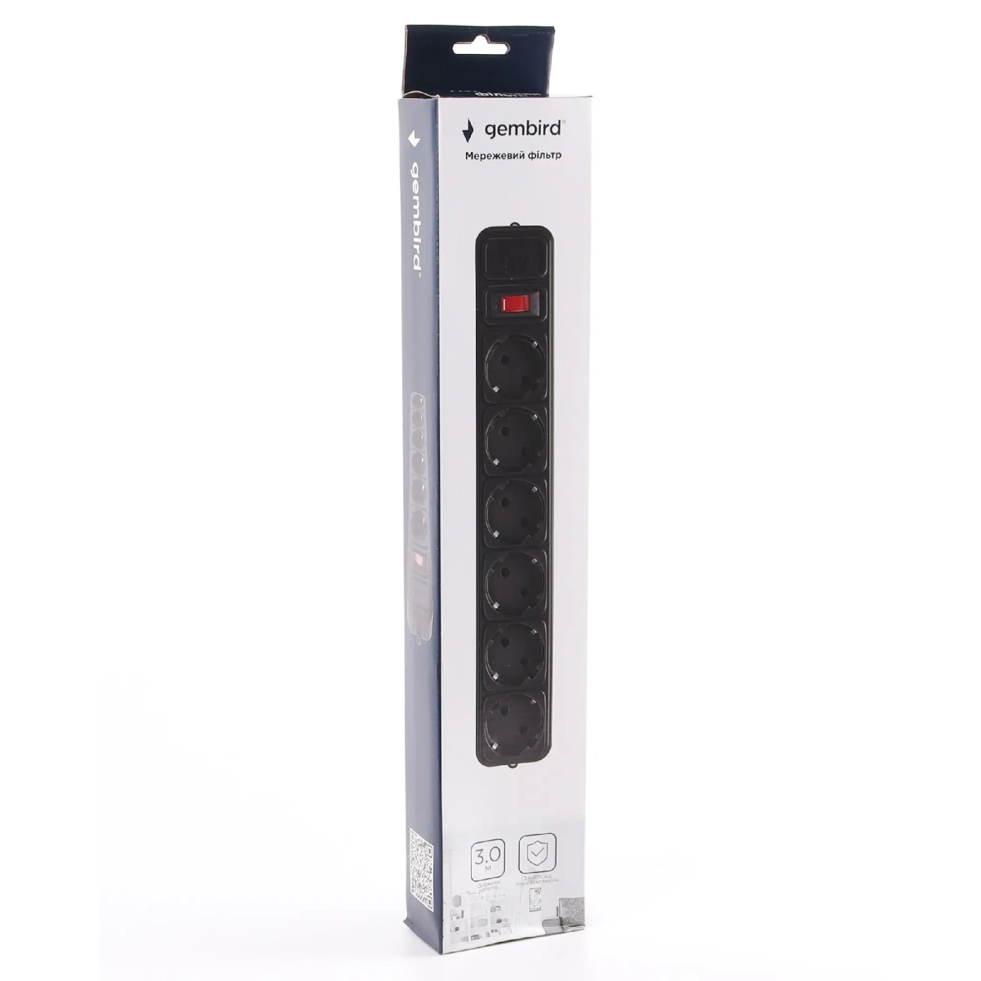 Купить Сетевой фильтр Gembird SPG6-G-10B, 3 м, 6 розеток - фото 2
