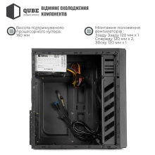 Купити Корпус QUBE QBG10M 400W Black (QBG10M_MN4U3) - фото 3