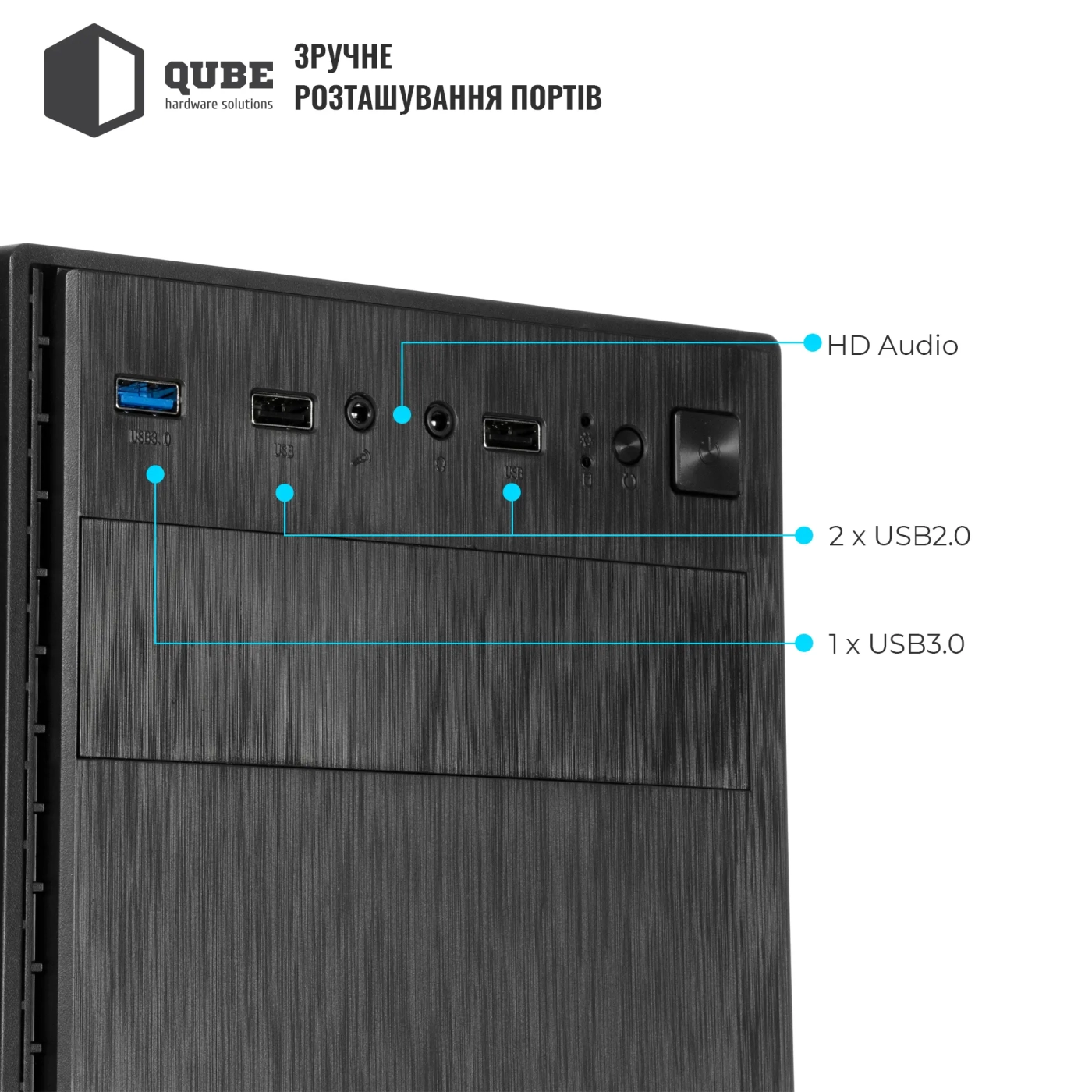 Купити Корпус QUBE QBG10M 400W Black (QBG10M_MN4U3) - фото 4