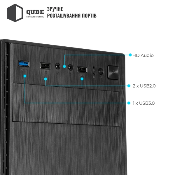 Купити Корпус QUBE QBG10M 400W Black (QBG10M_MN4U3) - фото 4