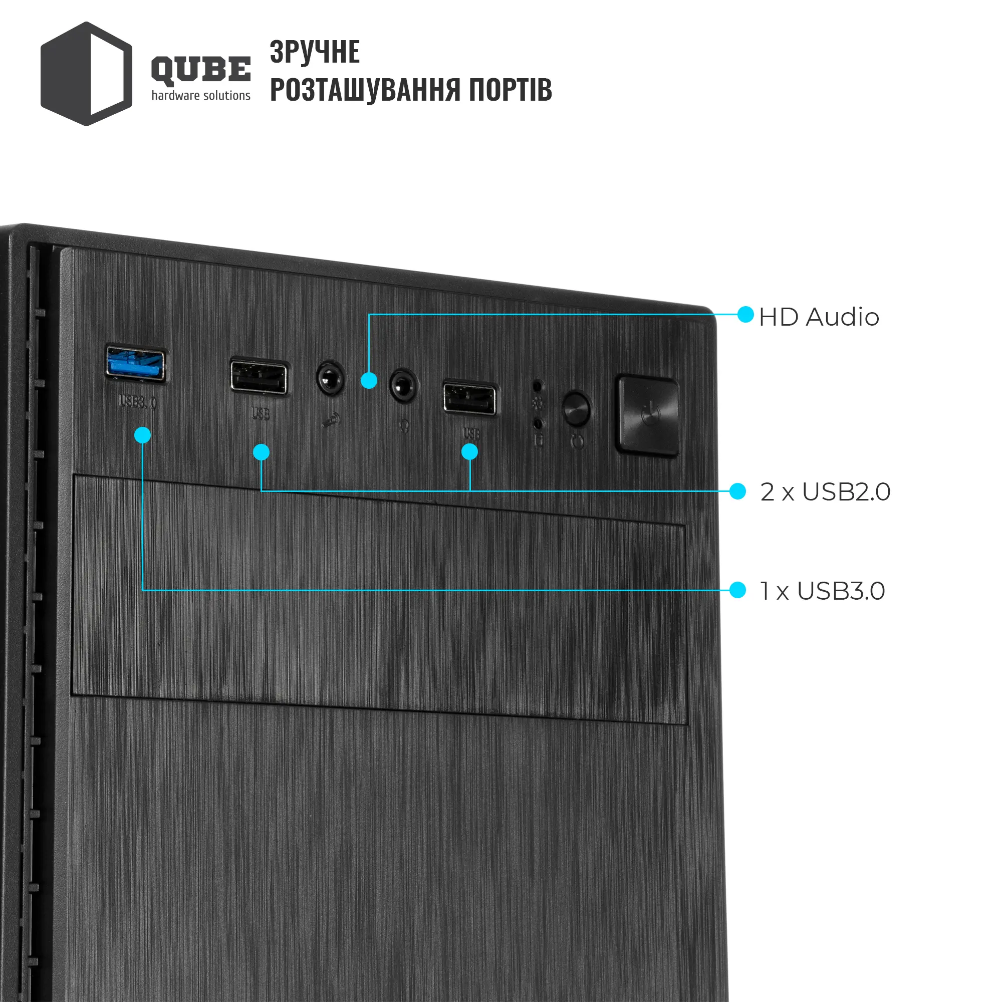 Купити Корпус QUBE QBG10M 400W Black (QBG10M_MN4U3) - фото 4