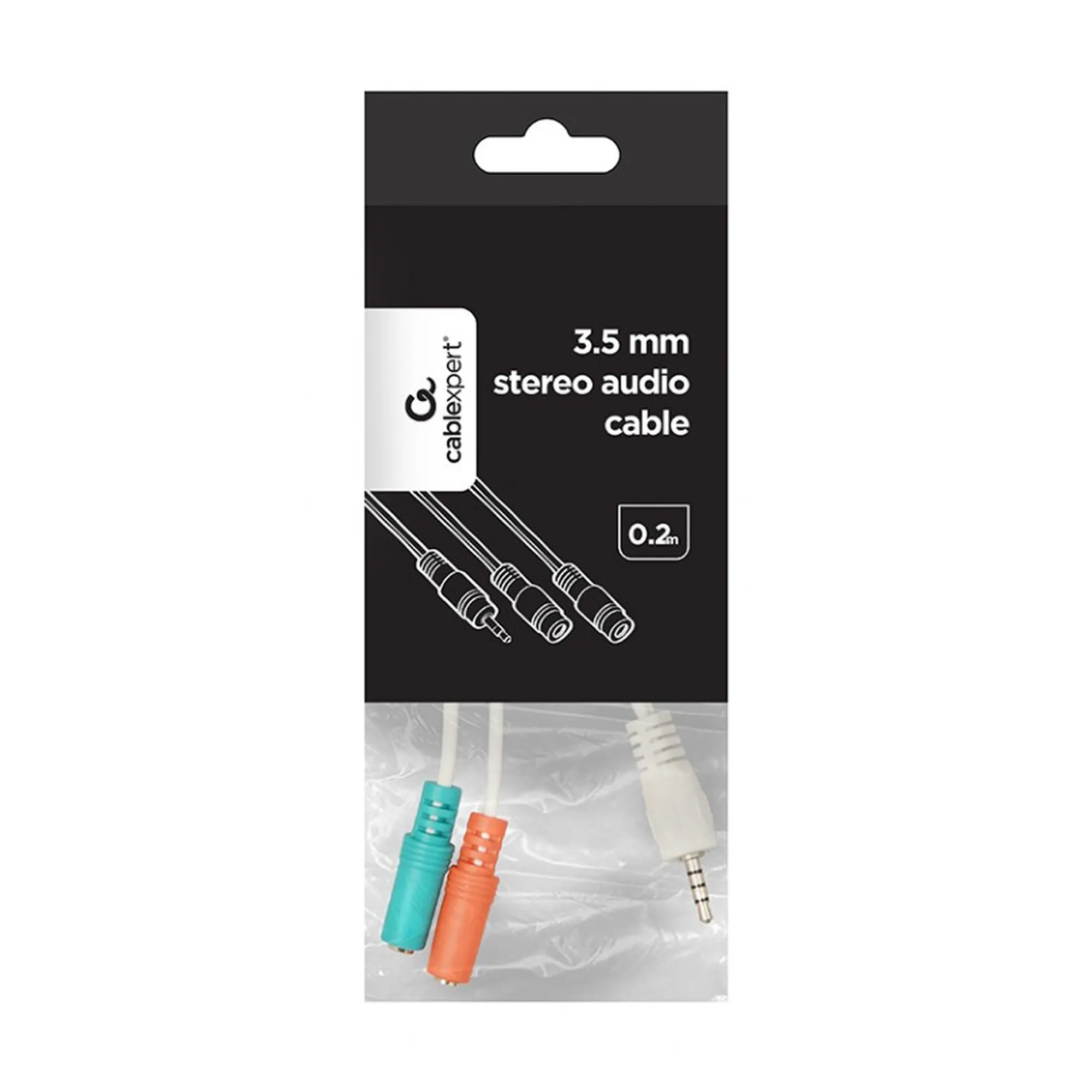 Купити Кабель Cablexpert 3.5mm-2x3.5mm M/F (CCA-417W) - фото 2