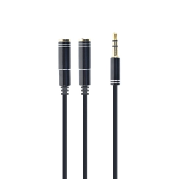 Купить Кабель Cablexpert 3.5mm-2x3.5mm 0.1m M/F (CCA-415M-0.1M) - фото 1