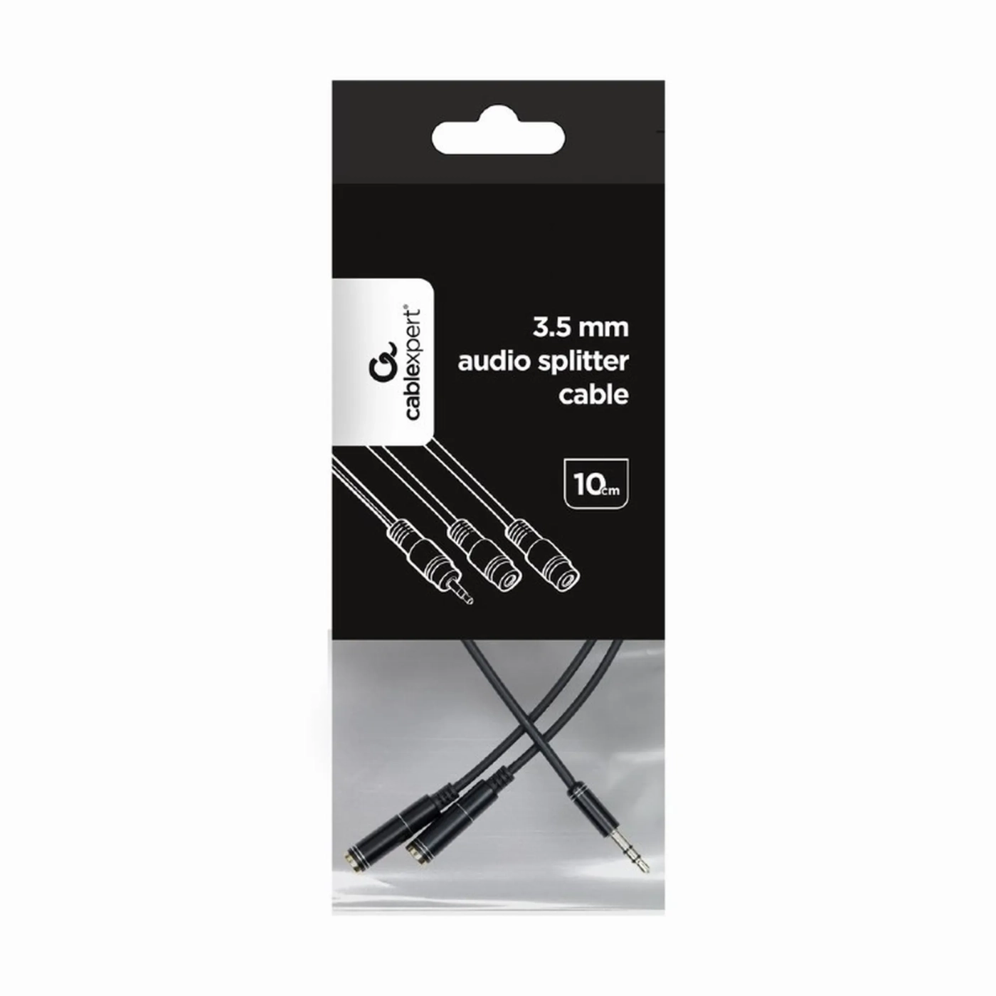 Купити Кабель Cablexpert 3.5mm-2x3.5mm 0.1m M/F (CCA-415M-0.1M) - фото 3