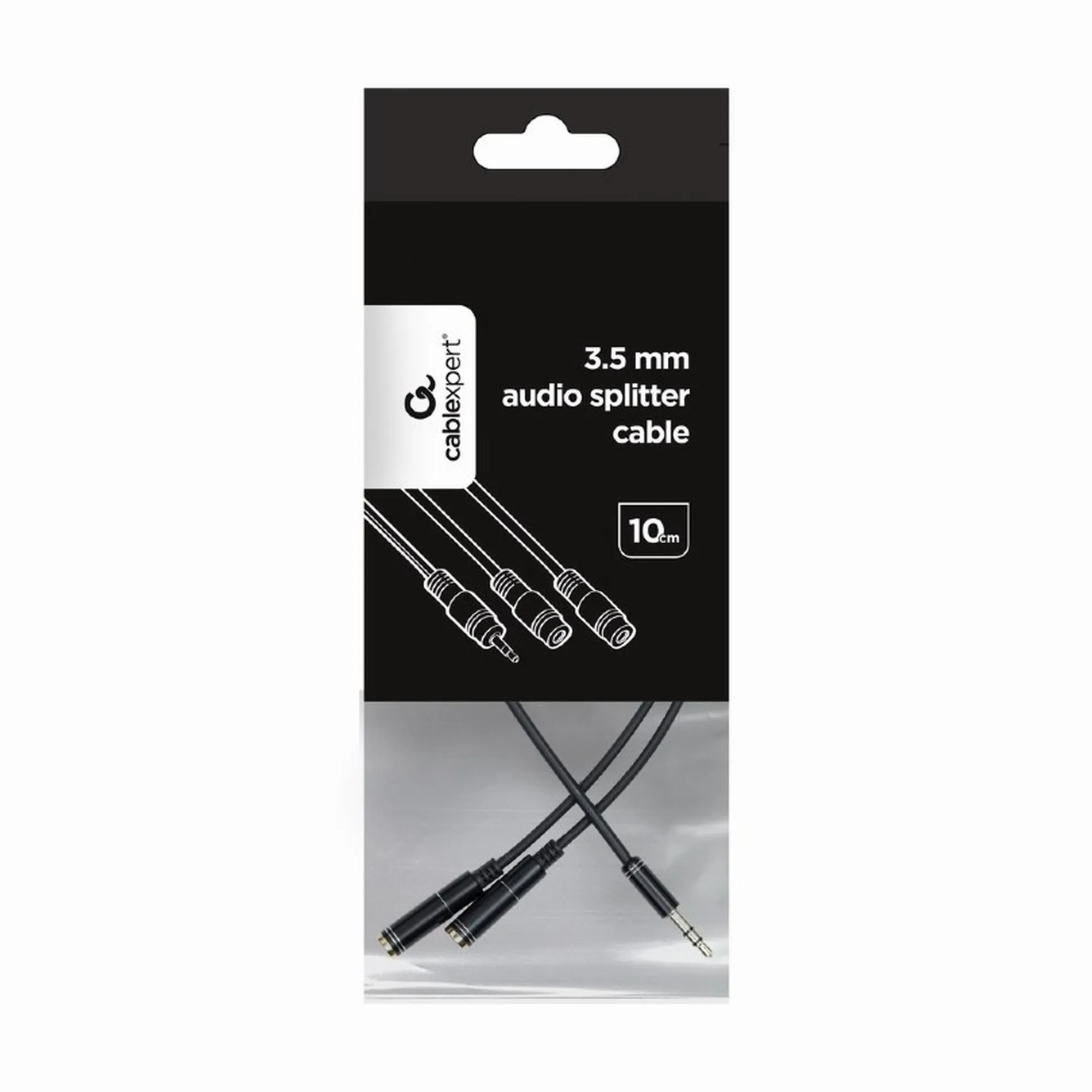 Купити Кабель Cablexpert 3.5mm-2x3.5mm 0.1m M/F (CCA-415M-0.1M) - фото 3
