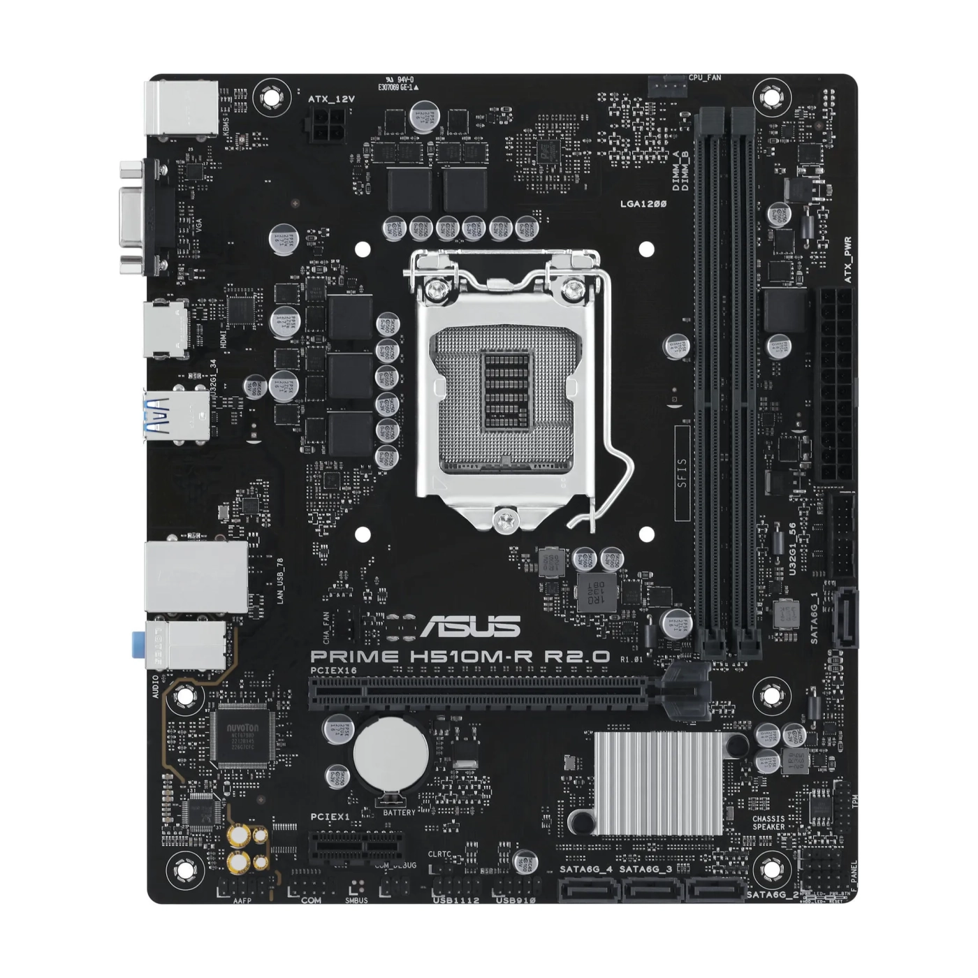 Купить Материнская плата ASUS PRIME H510M-R R2.0-SI - фото 2