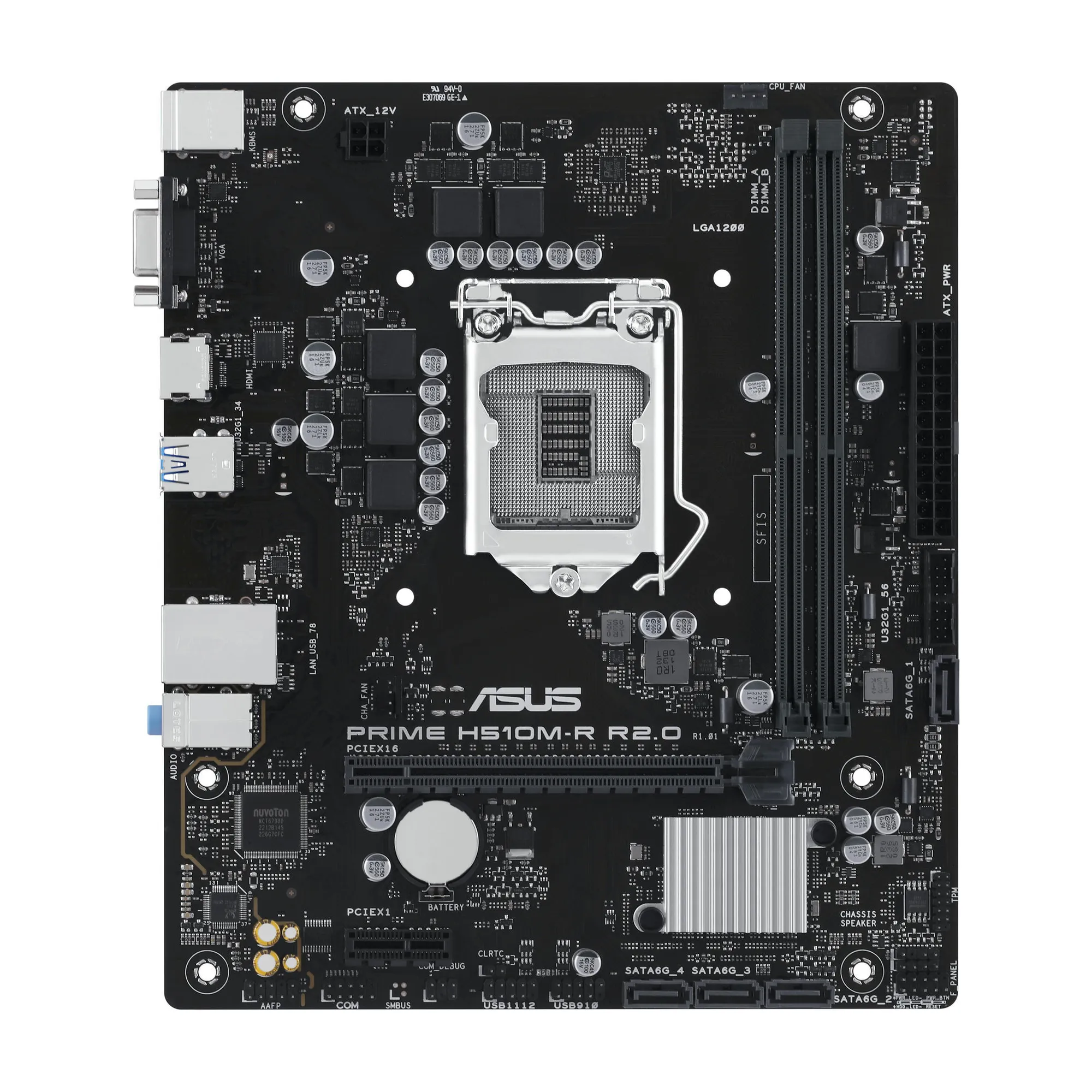 Купить Материнская плата ASUS PRIME H510M-R R2.0-SI - фото 2