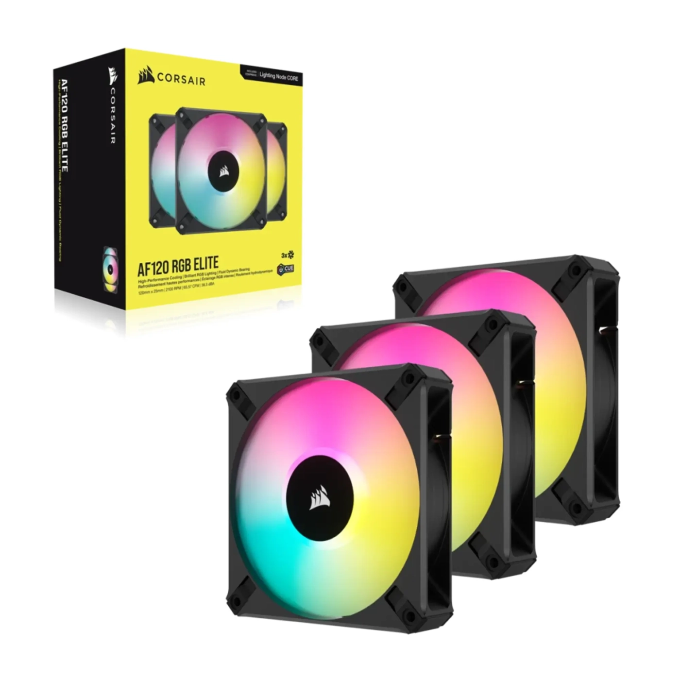 Купити Вентилятор Corsair AF120 RGB Elite PWM 3-Pack (CO-9050154-WW) - фото 2