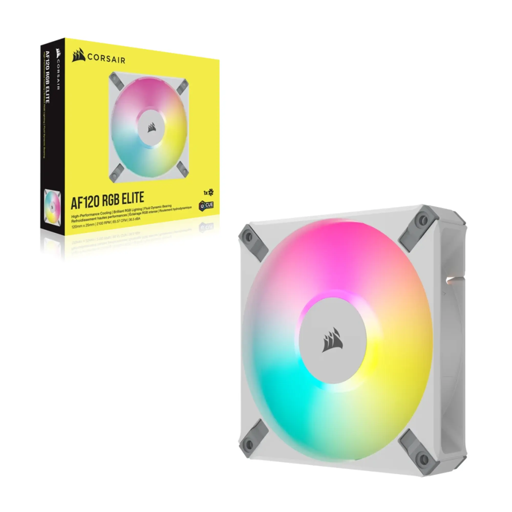 Купити Вентилятор Corsair AF120 RGB Elite PWM White (CO-9050157-WW) - фото 2