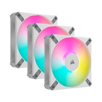 Купити Вентилятор Corsair AF120 RGB Elite PWM White 3-Pack (CO-9050158-WW) - фото 1