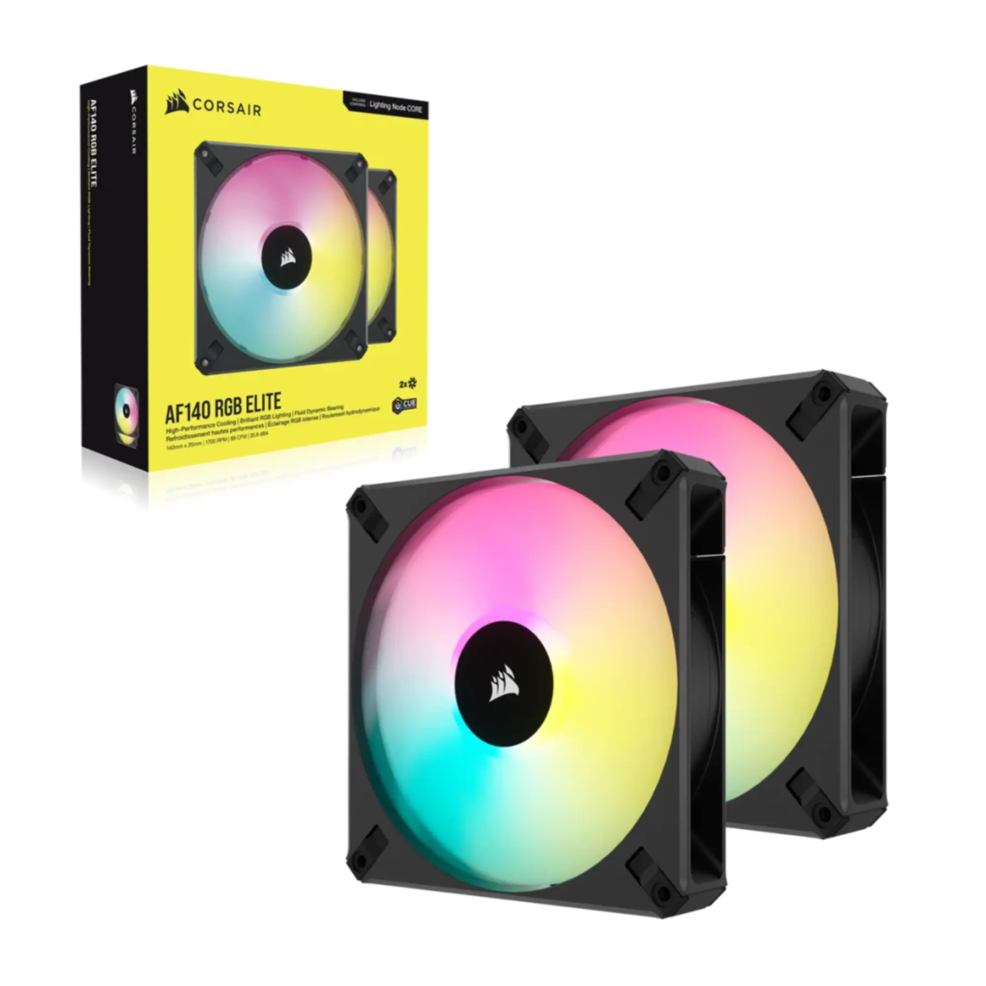 Купити Вентилятор Corsair AF140 RGB Elite PWM 2-Pack (CO-9050156-WW) - фото 2