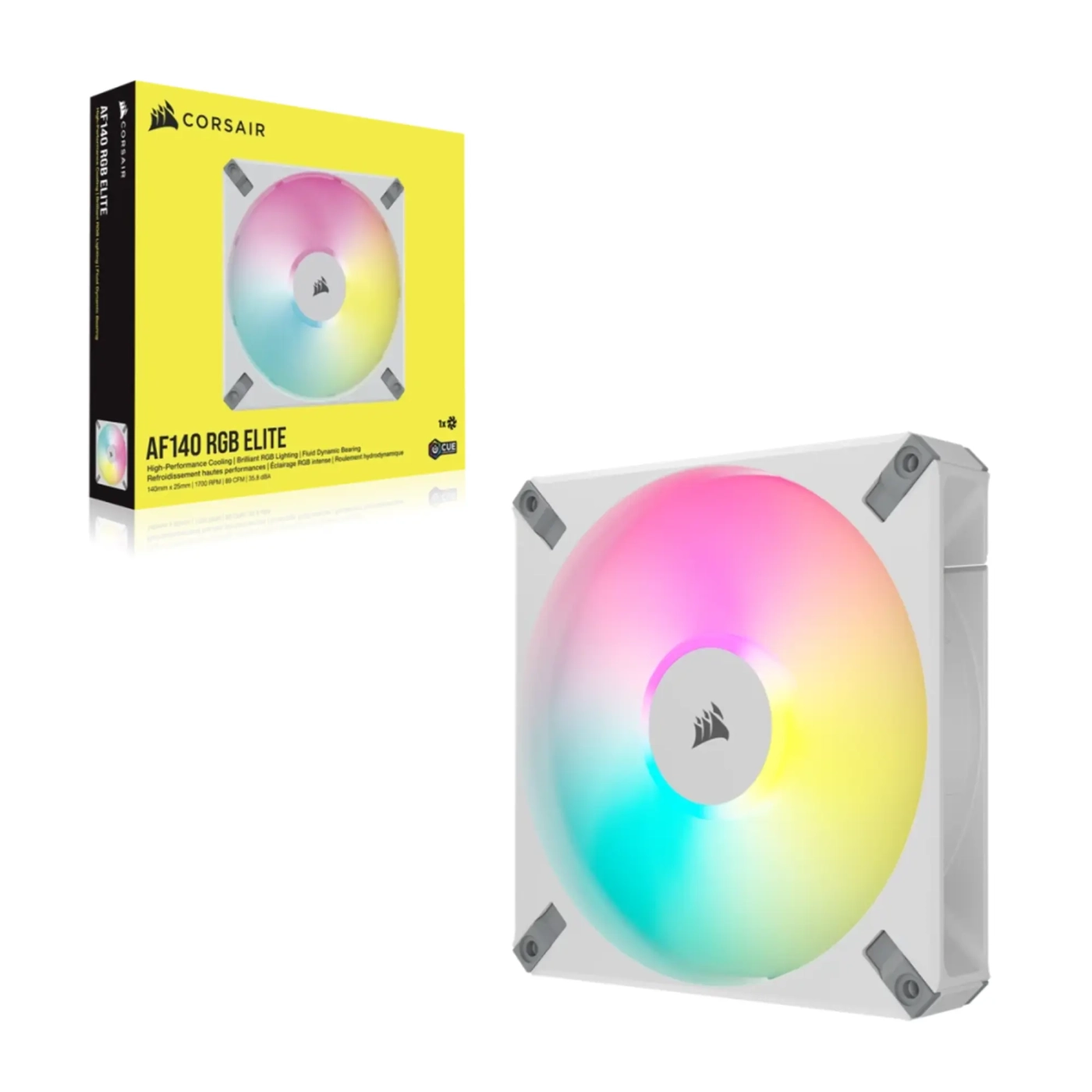 Купити Вентилятор Corsair AF140 RGB Elite PWM White (CO-9050159-WW) - фото 2
