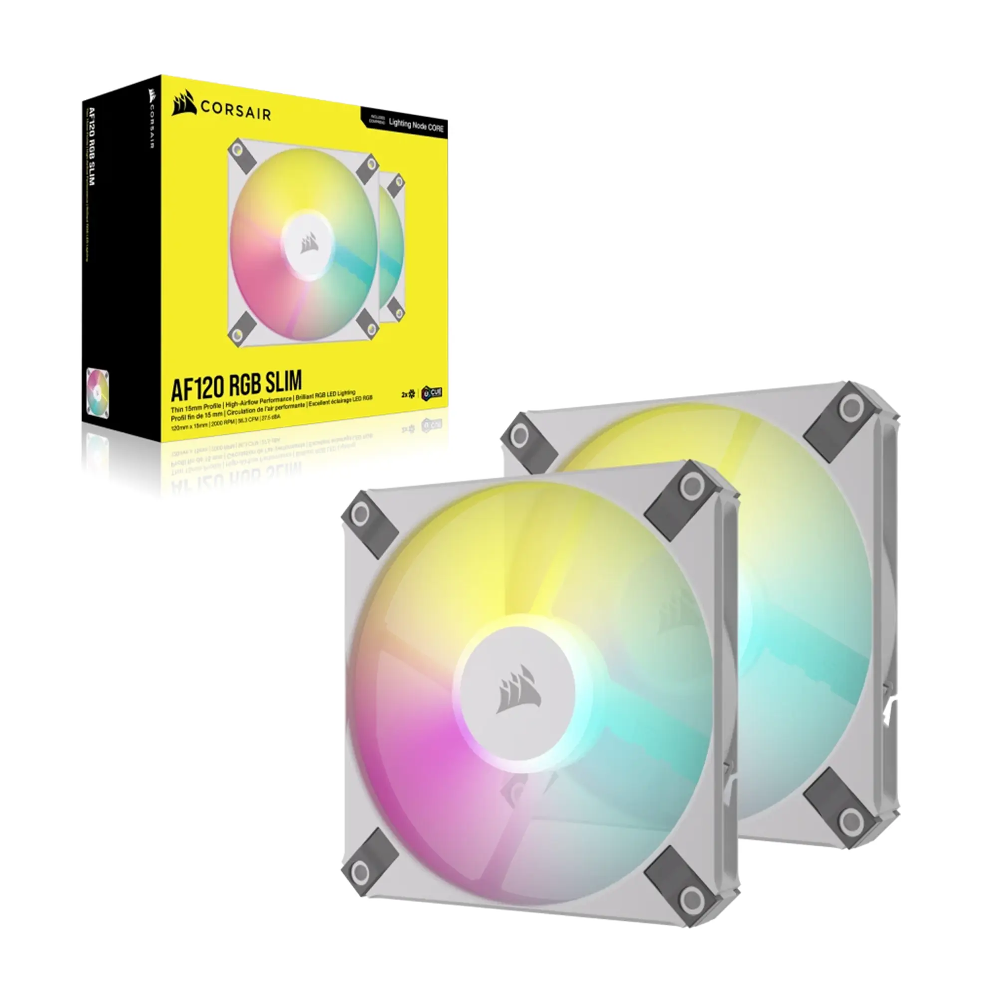 Купити Вентилятор Corsair AF120 RGB Slim PWM White 2-Pack (CO-9050165-WW) - фото 11