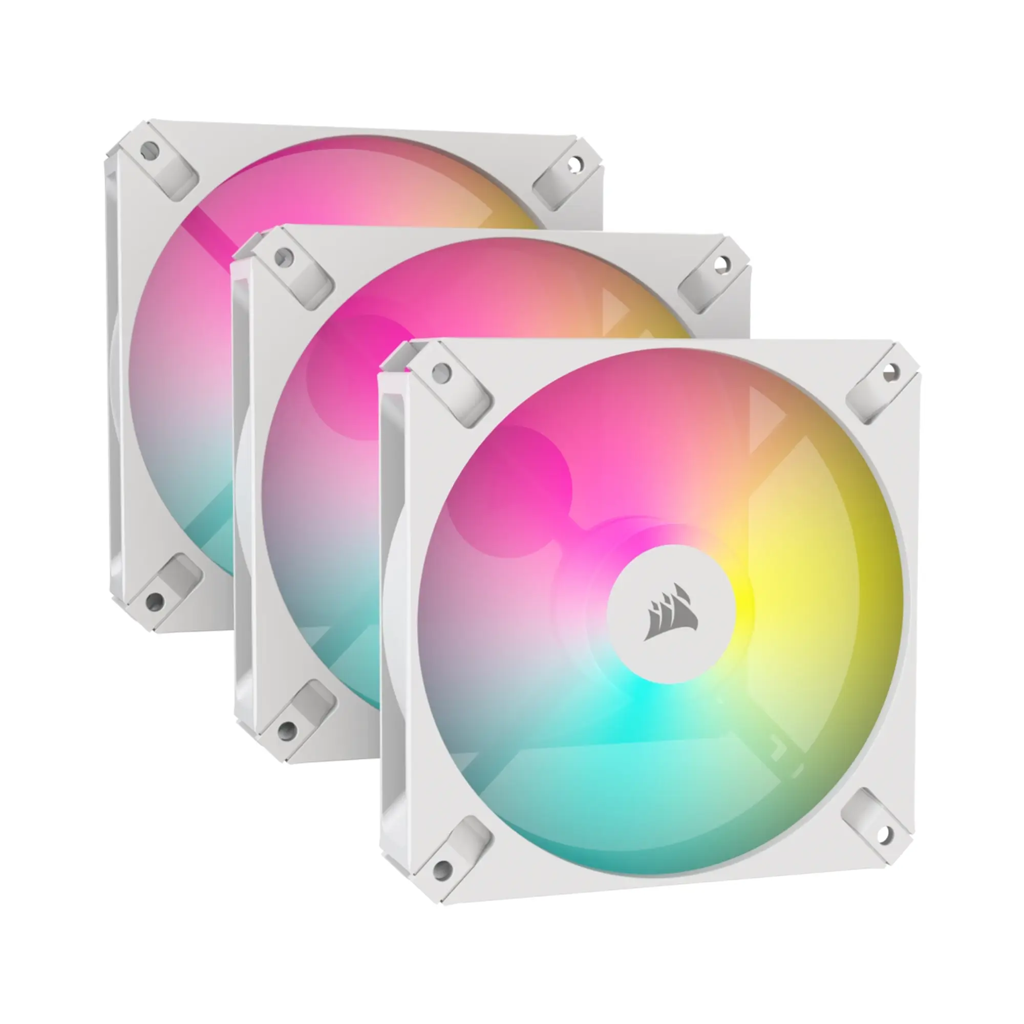Купити Вентилятор Corsair AR120 RGB PWM White 3-Pack (CO-9050169-WW) - фото 1